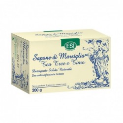 Sapone di Marsiglia Tea tree e Timo - detergente solido naturale 200 g