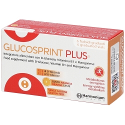 Glucosprint Plus 6 Fialoidi graduati Gusto Arancia - Integratore