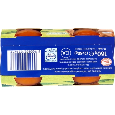 omogeneizzato carote 4m+ 2 vasetti da 80g (Confezione Danneggiata)