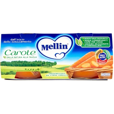 omogeneizzato carote 4m+ 2 vasetti da 80g (Confezione Danneggiata)