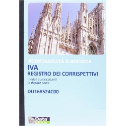 Iva Registro dei corrispettivi - Moduli autoricalcanti in duplice copia - 24 pagine  Cod. DU168524C00
