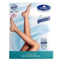Sauber linea Classica 70 den - collant maglia liscia (13-17 mmhg) - taglia 3 Camel (confezione Danneggiata)