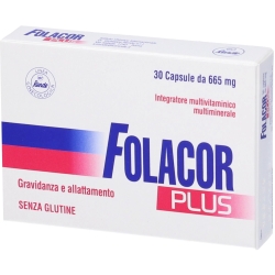 Folacor-Plus 30 Capsule - Integratore Per Gravidanza E Allattamento
