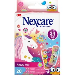 Nexcare Happy Kids Magic - 20 Cerotti per Bambini Assortiti Ipoallergenici