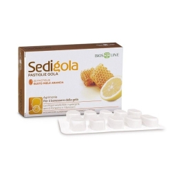 Sedigola Gusto Miele e Arancia 20 Pastiglie - Integratore per la gola e il sistema immunitario