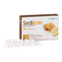 Sedigola Gusto Miele e Limone 20 Pastiglie - Integratore per la gola