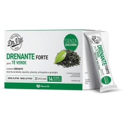 Marco Viti Drenante Forte Gusto Tè Verde 28 Stick Pack - Integratore drenante e antiossidante