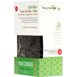 NUTRI TE' - Paccheri pasta di mais e riso con spirulina senza glutine 250 gr