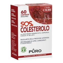 PURO S.O.S. Colesterolo 60 Compresse - Integratore per il metabolismo del colesterolo