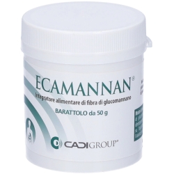 Ecamannan - Integratore di fibra di Glucomannano, barattolo da 50 g