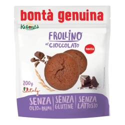 Frollino al Cioccolato - frollino senza glutine e senza lattosio 200 gr