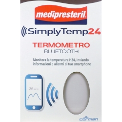 SymplyTemp24 - Termometro Digitale Bluetooth per Misurazione e Monitoraggio Temperatura Corporea