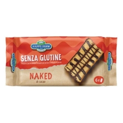 Naked - merendina di pan di spagna con crema al cacao e cioccolato fondente, senza glutine 198 gr