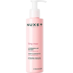 NUXE Very Rose - Latte Struccante 3 in 1 alla Rosa per Viso, Occhi e Labbra 200 ml