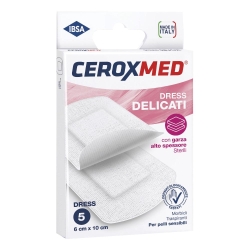 Ceroxmed Dress Delicati - 5 Cerotti 6 cm x 10 cm