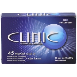 Clinic 20 Capsule - Integratore Di Fermenti Lattici Vivi