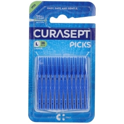 Curasept Picks - 36 Scovolini Interdentali Monouso in Gomma Large