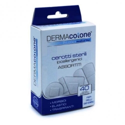 Dermacotone - 40 Cerotti Assortiti ipoallergenici Sterili per Pelli Sensibili