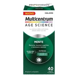 Multicentrum Age Mente 40 Capsule - Integratore funzioni cognitive e benessere mentale