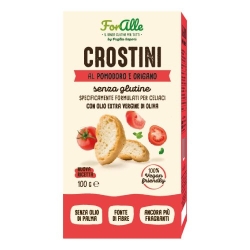 Crostini al pomodoro e origano senza glutine 100 gr