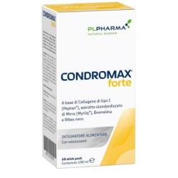 Condromax Forte 10 Stick Pack - Integratore per le articolazioni e il drenaggio dei liquidi corporei