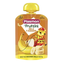 I Fruttini Mela e Banana - Pouch di Purea Omogeneizzata per Bambini dal 12° Mese 130 gr