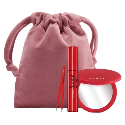 PUPA Cofanetto Essenziale Vamp! Mascara Sexy Lashes N. 011 Sexy Black + Pinzetta Sopracciglia + Specchio Doppio