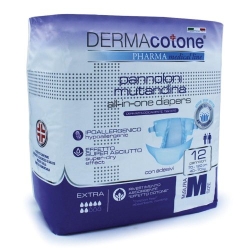 Dermacotone Extra - 12 Pannoloni Mutandina Superassorbenti ed Elimina Odori Taglia M