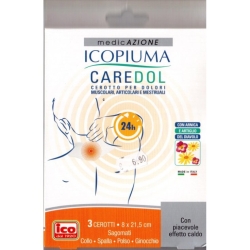 Caredol Icopiuma - 3 Cerotti per Dolori Muscolari e Articolari 8x21,5 cm