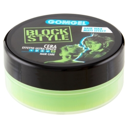 Block Style - Cera Capelli Modellante Effetto Ultra Opaco Presa Rapida Elastica 100 ml
