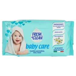 Fresh & Clean Baby Care - 60 Salviettine Umidificate Cambio Pannolino