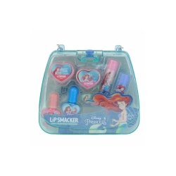 Disney Princess Ariel Mini Tote Bag - 2 Balsami Labbra + 2 Lucidalabbra + 2 Smalti Unghie