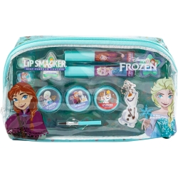Disney Frozen Essential Makeup Bag - Set di Trucchi per Bambina con Lucidalabbra, Ombretti, Applicatori e Accessori