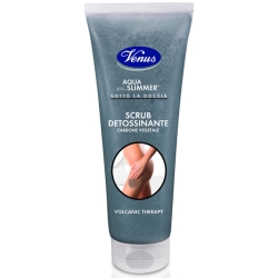 VENUS Aqua Slimmer Sotto la Doccia - Scrub detossinante con carbone vegetale e microgranuli vulcanici 250 ml