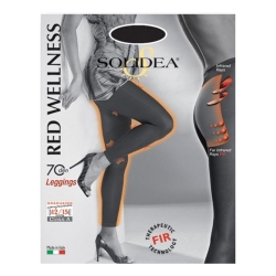 Solidea Red Wellness - Leggings 70 Den a Compressione Graduata Anti Cellulite Taglia 4-L Bianco