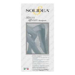 Relax Unisex - Calze a compressione, classe 1, 18-21 mmHg Taglia M Natur
