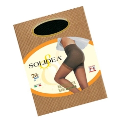 Solidea Magic 70 Sheer - Collant Anticellulite Velati Compressione Graduata 70 Den (12/15 mmHg) Taglia 3 Nero