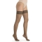 Solidea Fashion Gaduated Compression Brigitte - Calza autoreggente Micro Rete 70 den (12/15 mmhg) Taglia L Moka