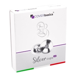 COVERbasics Silvercups - 2 Coppette Paracapezzoli in Argento Puro per Allattamento Sereno