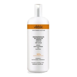 Vebix Phytamin Active - Bagnodoccia all'Olio di Argan Bio per Pelli Normali 1 Lt