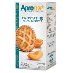 Crostatine all'albicocca a ridotto contenuto di proteine 200 gr