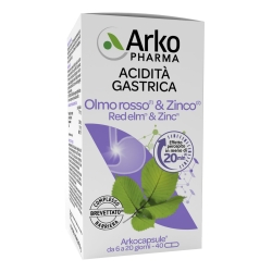 Arkocapsule Olmo rosso & Zinco 40 Capsule - Integratore per l'acidità gastrica
