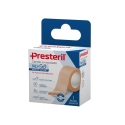 Presteril Sili-Soft - Cerotto su Rocchetto Per Pelli Sensibili e Fragili 2,5 cm x 4 m