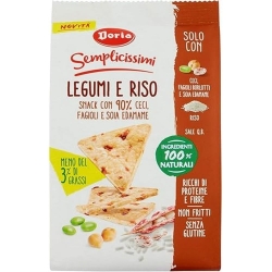 Semplicissimi - mini gallette di ceci, fagioli e soia edamame senza glutine 60 gr