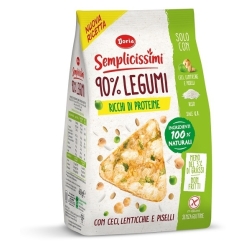 Semplicissimi - mini gallette di ceci, lenticchie e piselli con riso senza glutine 60 gr