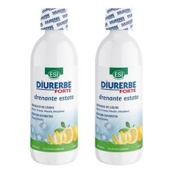 ESI Diurerbe Forte - Drenante Estate Gusto Limone 2 Flaconi da 500 ml - Integratore drenante