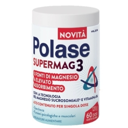 Polase Supermag3 Gusto Ciliegia 120 gr - Integratore per la stanchezza e il metabolismo energetico