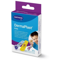 DermaPlast Kids - 20 Cerotti per Bambini con Disegni Ipoallergenici in 2 Formati assortiti