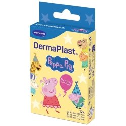 Dermaplast Peppa Pig - 12 Cerotti per Bambini per Piccole Ferite