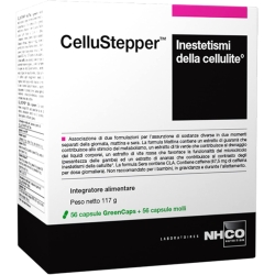 Laboratoires NHCO Cellustepper 56 Greencaps + 56 Capsule Molli - Integratore per la cellulite